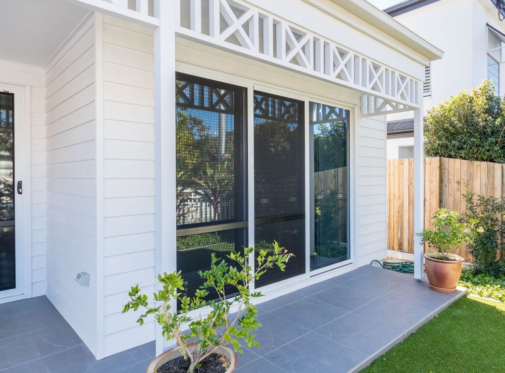 Security screen doors. 